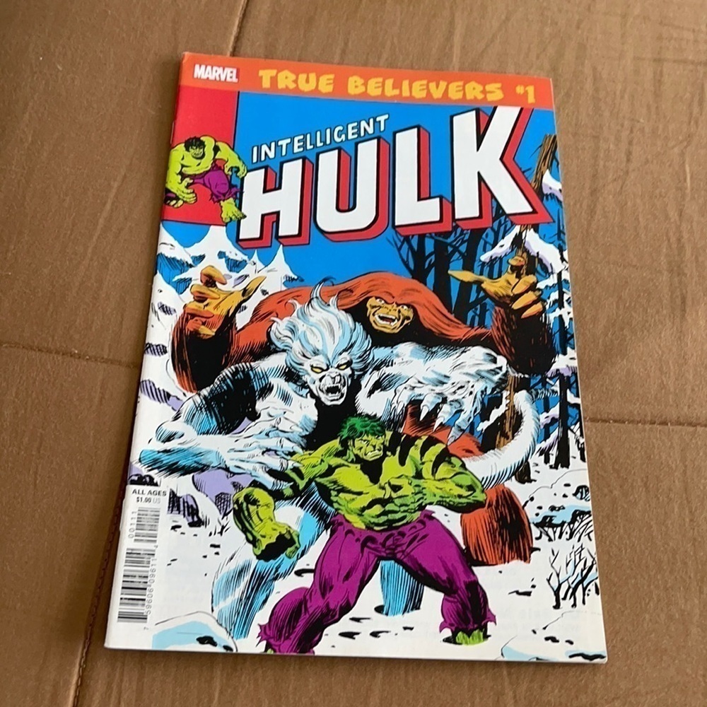 TRUE BELIEVERS INCREDIBLE HULK 272 NM KEY REPRINT 1ST WENDIGO 2nd ROCKET & LYLLA